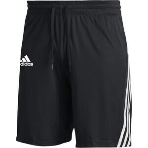 NWT Adidas Men's 3 Stripe Short, Black/White -Size M